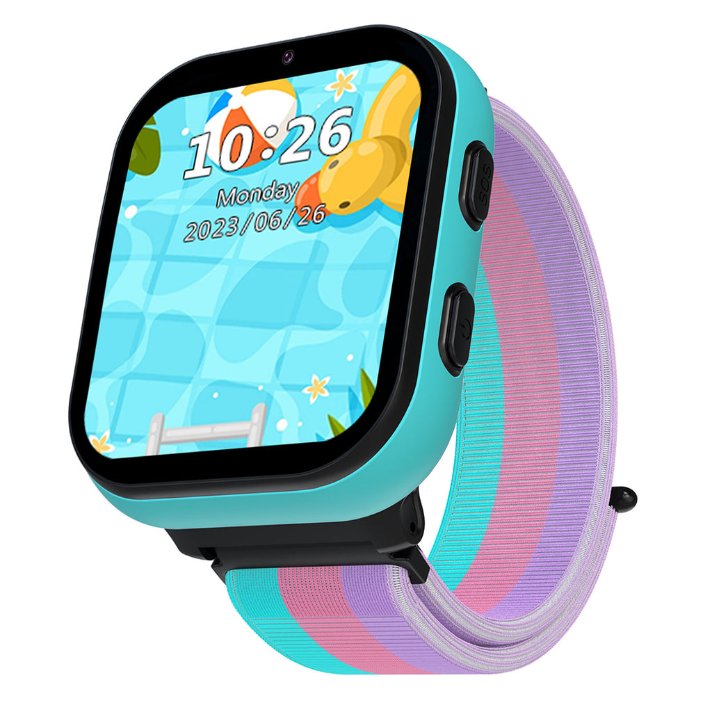 Smart Watch for Kids, 4G Kids Smartwatch Phone Touch Screen, Educational Games Pedometer Fitness Alarm Calculator Clock Camera Music Player, Suitable for Children Aged 4-10 Years Old,G