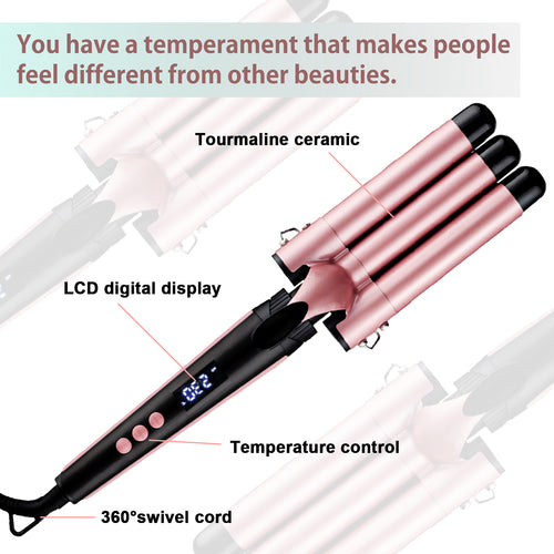 CI01 5 in 1 Curling Irons Set 0.35-1.25 Inch Auto Hair Curler Set