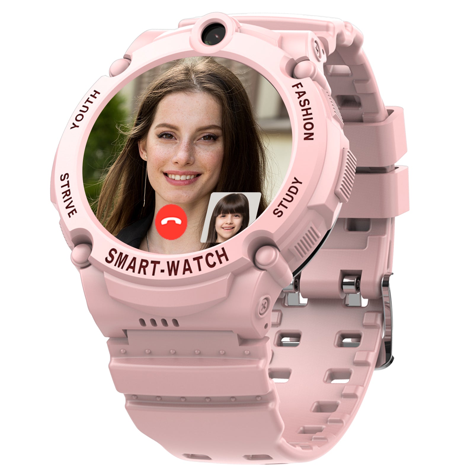 Kids pink fashion smart watch