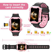 Load image into Gallery viewer, PTHTECHUS S07 Kids Smartwatch 4G with Phone GPS SOS Pink