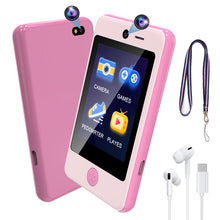 Load image into Gallery viewer, PTHTECHUS P1 2.8&quot; Kids Toy Phone Toddler Phone with Dual Camerafor 3-7 Y/O Pink