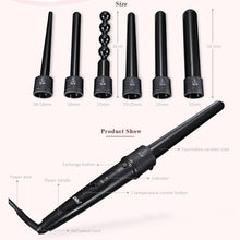 Load image into Gallery viewer, CI02 6 in 1 Curling Irons Set 0.35-1.25 Inch Auto Hair Curler Set