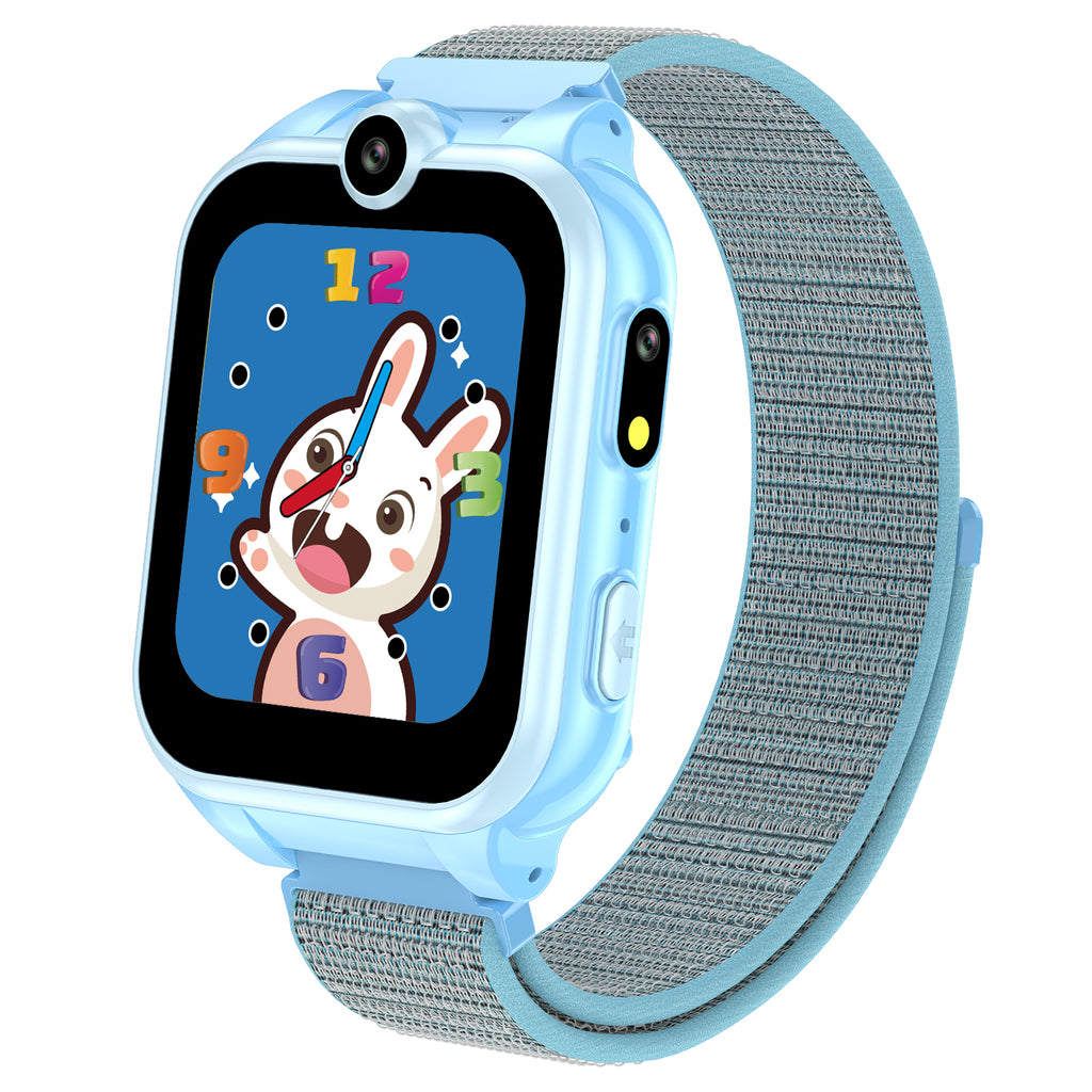 PTHTECHUS X16 1.54" Kids Smart Watch for Boys Girls Kids Smartwatch Blue